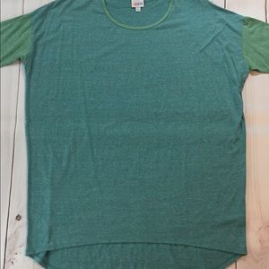 LulaRoe Irma tunic women’s XL blue vintage heather